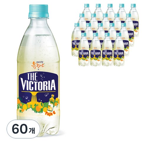 웅진더빅토리아 내사랑유자C 탄산음료, 500ml, 60개