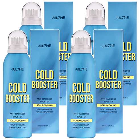 줄라이미 콜드부스터 스파클링 두피 에센스, 200ml, 4개