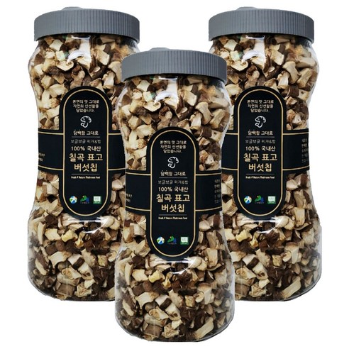 칠곡애 건조 표고버섯 사각칩, 110g, 3개