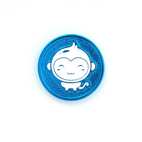 지봇골프 십이지신 써클칩 캐릭터 골프 볼마커, 신원숭이 (블루), 1개