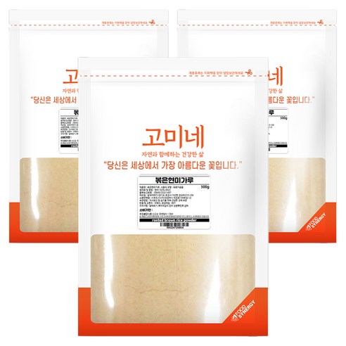 고미네 볶은현미가루, 500g, 3개