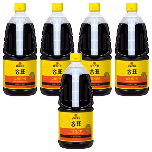 몽고간장 송표 으뜸진간장, 1.5L, 5개