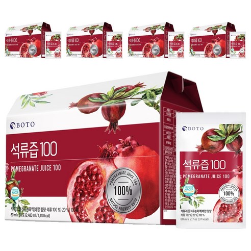 보뚜 석류즙 100, 80ml, 150개