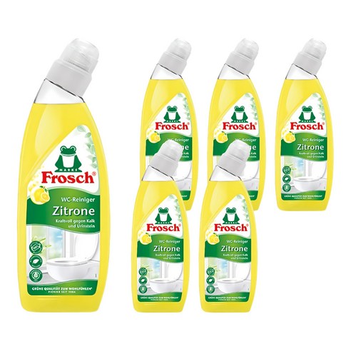 프로쉬 변기세정제 레몬, 750ml, 6개