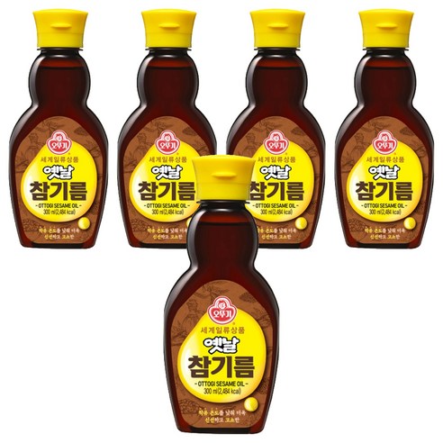오뚜기옛날 참기름, 300ml, 5개