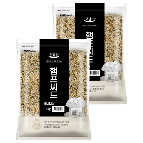 더담은 햄프씨드, 1kg, 2개