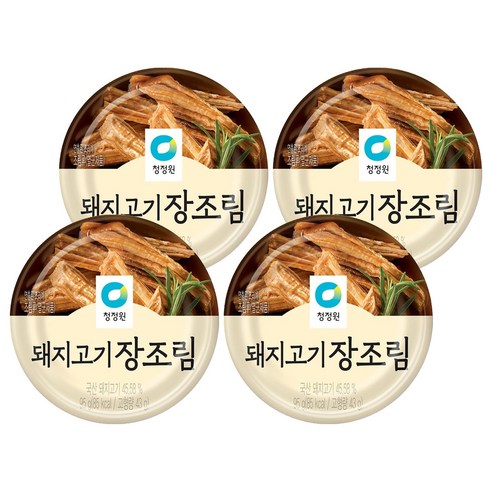 청정원 돼지고기 장조림, 95g, 4개