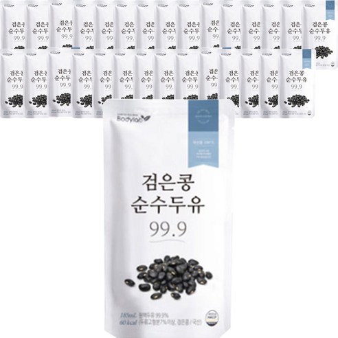 바디랩 검은콩 순수 두유 99.9, 185ml, 120개