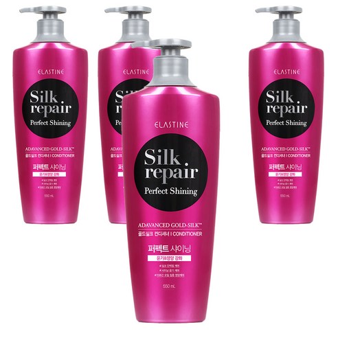 엘라스틴 실크리페어 골드실크 퍼펙트 샤이닝 컨디셔너, 550ml, 4개