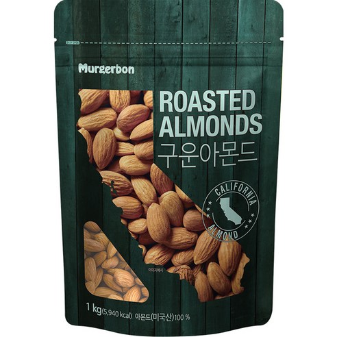 머거본 구운 아몬드, 1kg, 1개