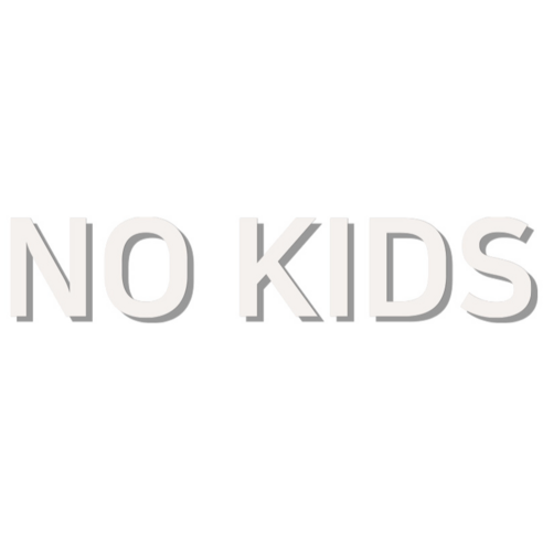 스튜디오투명 노키즈존 안내문 스티커 백색, NO KIDS, 1개
