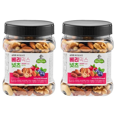 넛츠팜 베리 믹스 넛츠, 400g, 2개