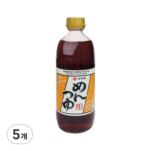 야마키 멘 쯔유, 5개, 500ml
