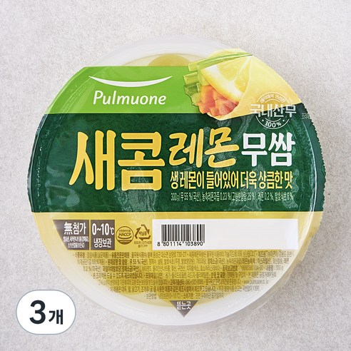 풀무원 레몬무쌈, 300g, 3개