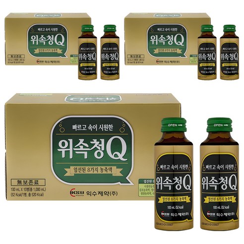 익수제약 위속청Q, 100ml, 30개