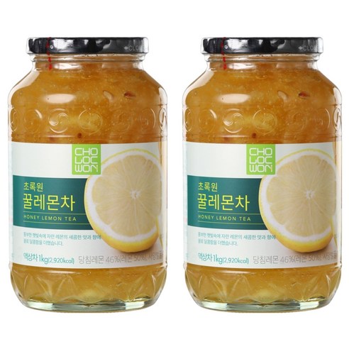 초록원 꿀레몬차, 1kg, 1개입, 2개