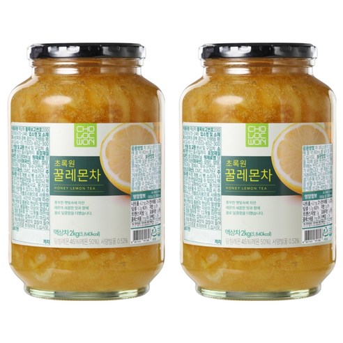 초록원 꿀레몬차, 2kg, 1개입, 2개