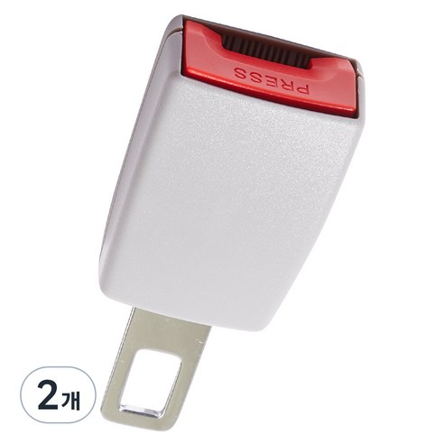 메이튼 스탠다드M 안전벨트 연장 클립, 그레이, 2개