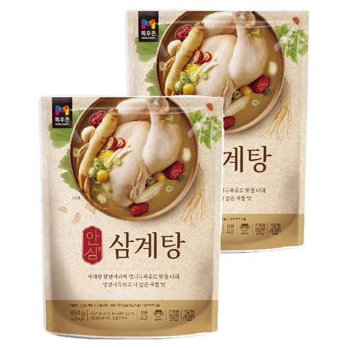 안심 삼계탕, 2개, 850g