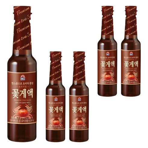 사조 프리미엄 꽃게액, 550ml, 5개