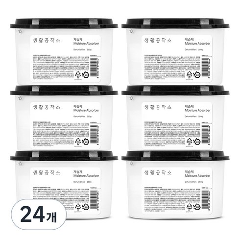 생활공작소 제습제, 250g, 6개