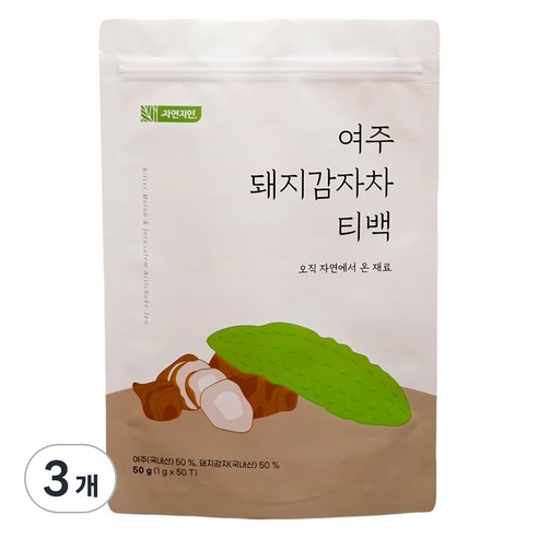 자연지인 여주돼지감자차티백, 1g, 50개입, 3개
