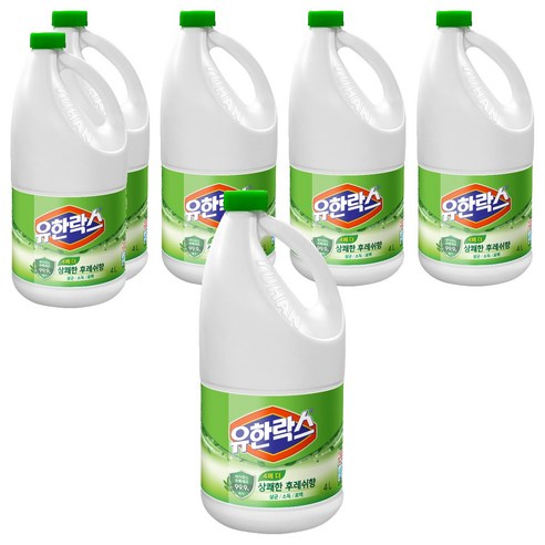 유한락스 후레쉬, 4L, 6개