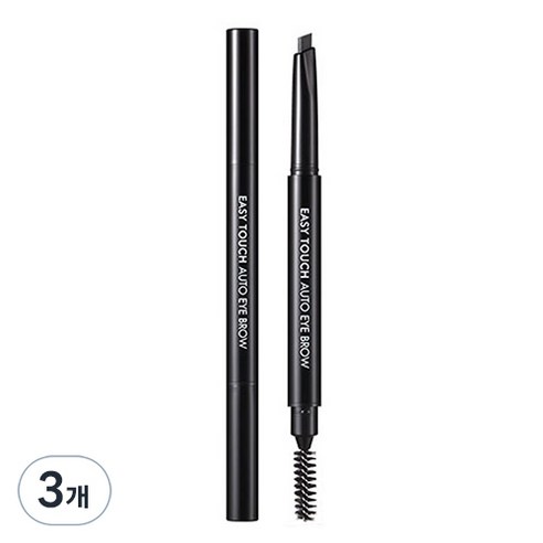 토니모리 이지터치 오토 아이브로우 0.4g, 01 블랙, 3개