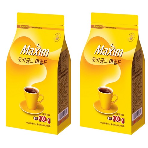 맥심 모카골드 마일드 원두커피, 300g, 1개입, 2개