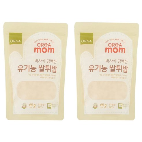 올가홀푸드 유기농 쌀튀밥 65g, 쌀, 2개