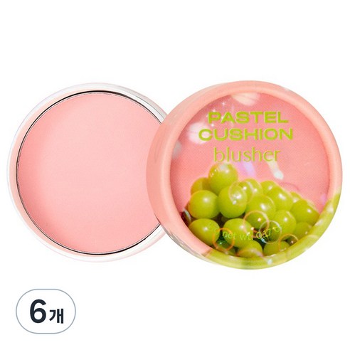 fmgt 파스텔 쿠션 블러셔 5g, 02 버블검 핑크, 6개