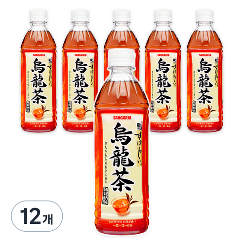 산가리아 스바라시 우롱차, 500ml, 12개