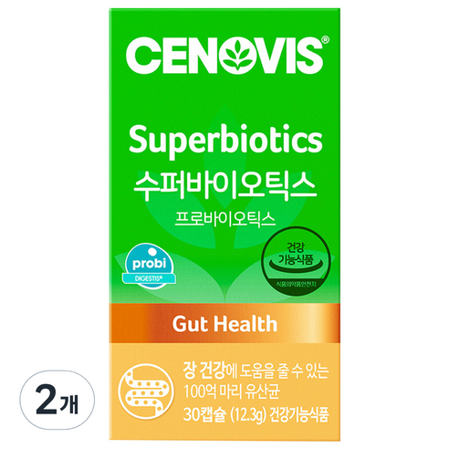 세노비스 수퍼바이오틱스 유산균, 30정, 410mg, 2개