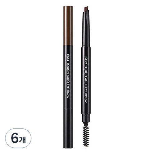 토니모리 이지터치 오토 아이브로우 0.4g, 04 모카브라운, 6개
