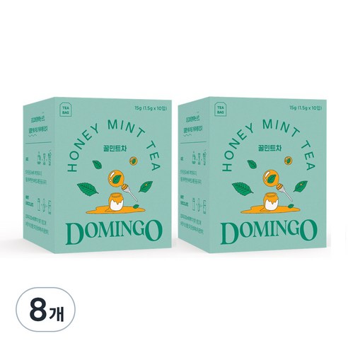 도밍고 꿀 민트차, 1.5g, 10개입, 8개