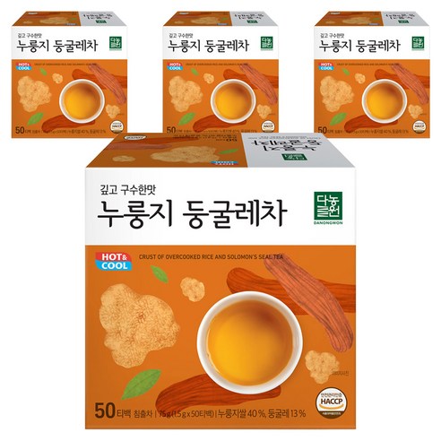 다농원 누룽지 둥굴레차, 1.5g, 50개입, 4개