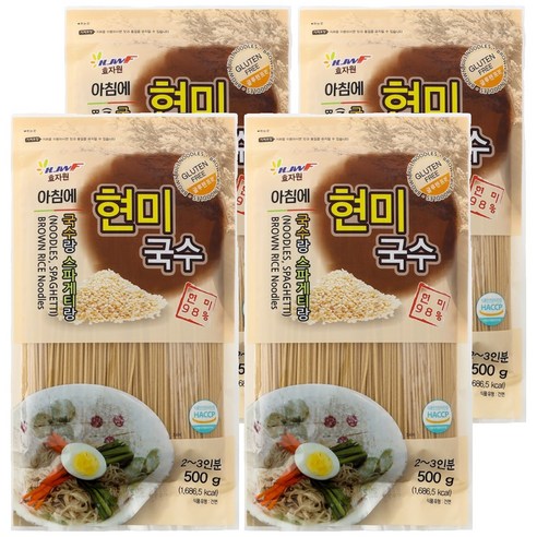 효자원 아침에 현미국수, 500g, 4개