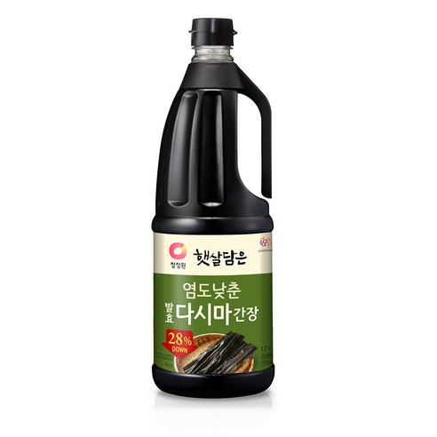 청정원 햇살담은 염도낮춘 발효다시마 간장, 1.7L, 1개