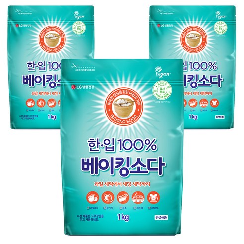한입 베이킹소다 알파, 1kg, 3개