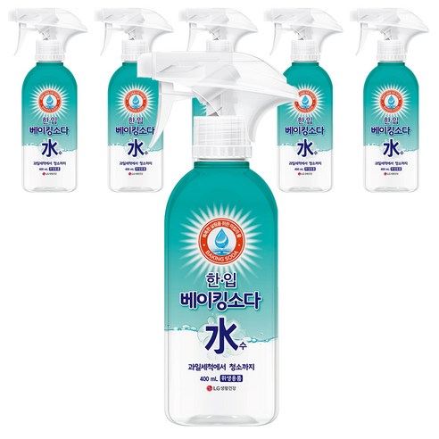 한입 베이킹소다수 주방세제, 6개, 400ml