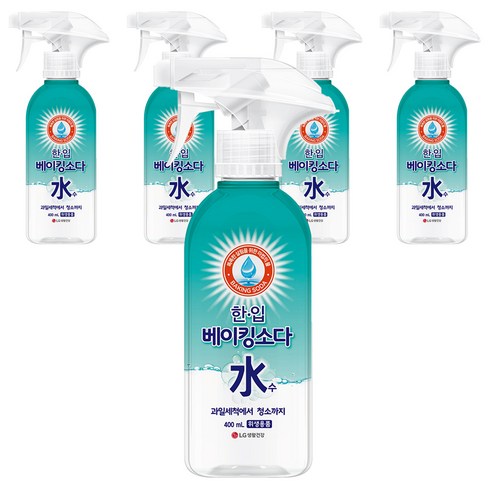 한입 베이킹소다수 용기, 5개, 400ml