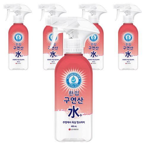 한입 구연산수 용기, 400ml, 5개