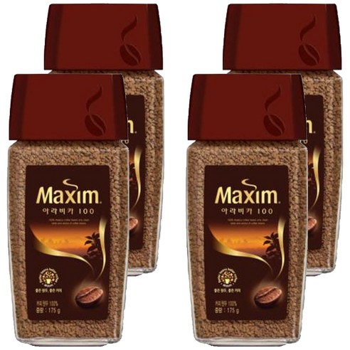 맥심 아라비카100 원두커피믹스 병, 175g, 1개입, 4개