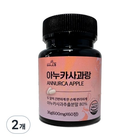 맛있는동행 아누카 사과랑 추출 분말 36g, 2개