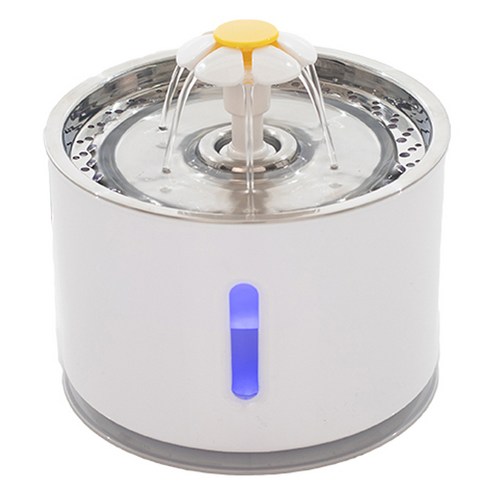 트윙클펫 스테인리스 고양이 정수기 + 리필 필터 2p, TP0301, 혼합 색상