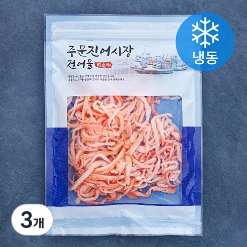현복식품 홍진미 오징어채 (냉동), 150g, 3개