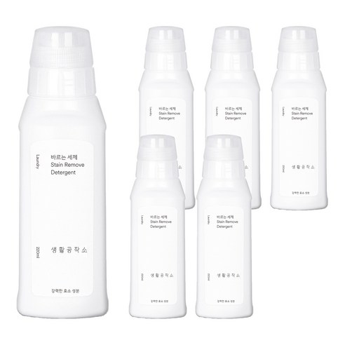 생활공작소 바르는 세제, 220ml, 6개