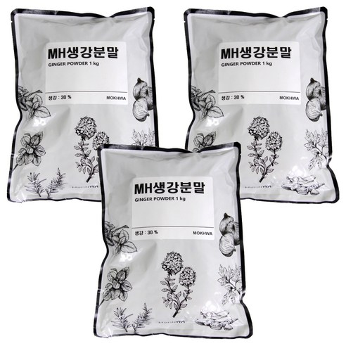 딜리셔스마켓 MH생강분말, 1kg, 3개