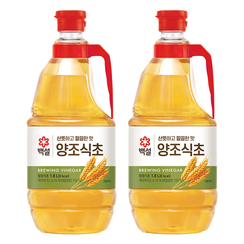 백설 양조식초, 1.8L, 2개