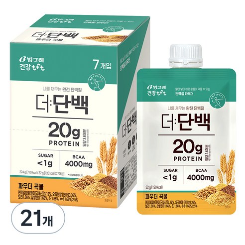 더단백 파우더 곡물 다이어트쉐이크, 32g, 21개